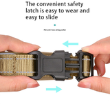 M Purple Secure Nylon Dog Collar with Built-in Apple AirTag (not included) Holder Case - Pet Tracker Accessory