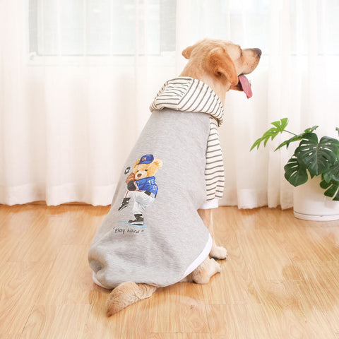 Striped Hood & Baseball Bear (Small)