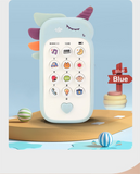 Unicorn Baby Toy Phone Music & Light Learning Mobile Teether for Toddlers Interactive English Educational Gift Pink