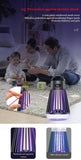 2-in-1 Rechargeable Mosquito Zapper & Camping Lantern - 2000V Electric Insect Killer with Smart Digital Display - 2000mAh Battery Portable Bug Trap for Outdoor Tent Patio & Home - IPX5 Waterproof - White
