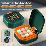 2 Pack Green AI Tic-Tac-Toe HandGaheld me Electronic Logic Training Machine with 9 Game Modes