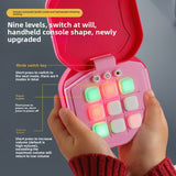 2 Pack Green AI Tic-Tac-Toe HandGaheld me Electronic Logic Training Machine with 9 Game Modes