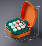 2 Pack Green AI Tic-Tac-Toe HandGaheld me Electronic Logic Training Machine with 9 Game Modes