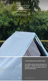 Single Person Off-Ground Camping Tent Portable Folding Bed Cover with Mosquito Net UV-Resistant Fishing Tent Light Khaki