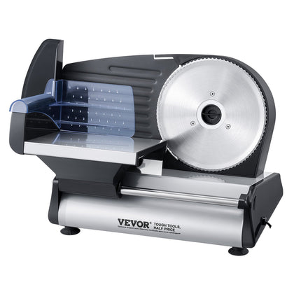 Electric Meat Slicer 180W 190mm – Deli Slicer for Meat, Bread & Cheese