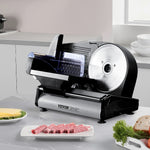 Electric Meat Slicer 180W 190mm – Deli Slicer for Meat, Bread & Cheese