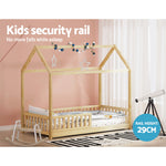 ROCK Oak Kids Wooden House Bed Frame