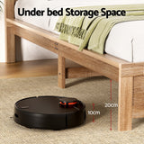 Artiss Bed Frame Queen Size Wooden Acacia Wood OATMEAL