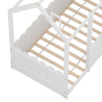 Single Kids Bed Frame in White – KORI Wooden House Design