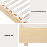 Queen Size Floating Wooden Bed Frame – ODIN