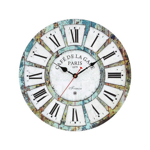 40cm Rustic Wall Clock – Vintage Style Home & Office Timepiece