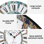 40cm Rustic Wall Clock – Vintage Style Home & Office Timepiece
