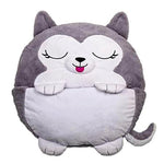 Kids Sleeping Bag Happy Children Toy Plush Grey Husky LargeThe Yak Merchant